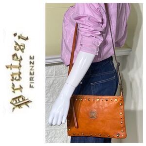 Pratesi Firenze Leather Convertible Shoulder / Clutch Bag